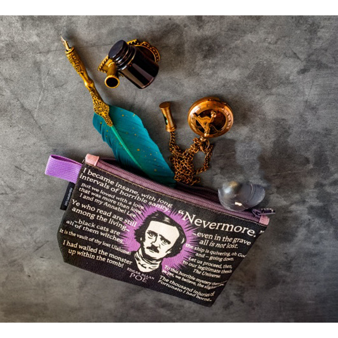 Edgar Allan Poe Zipper Pouch Bag – The Maryland Store