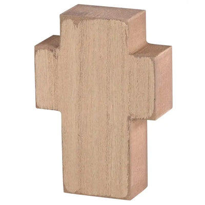 Faith Like Noah Cross Tabletop Wood Block (back)