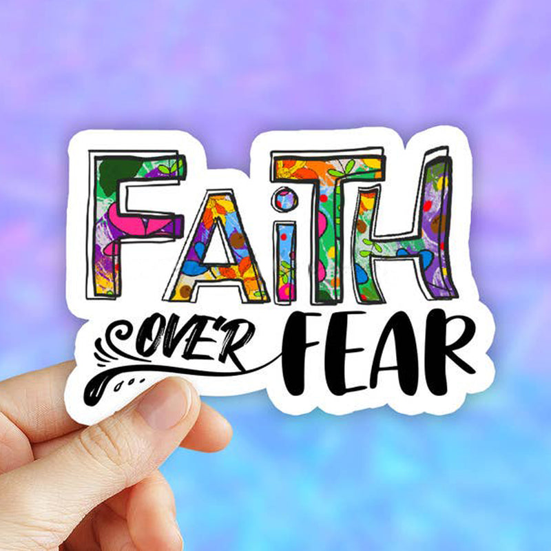 Faith Over Fear Vinyl Sticker (scene)