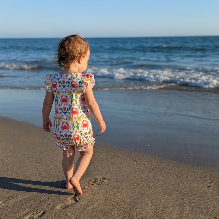 Fiesta Crab Baby Romper Model