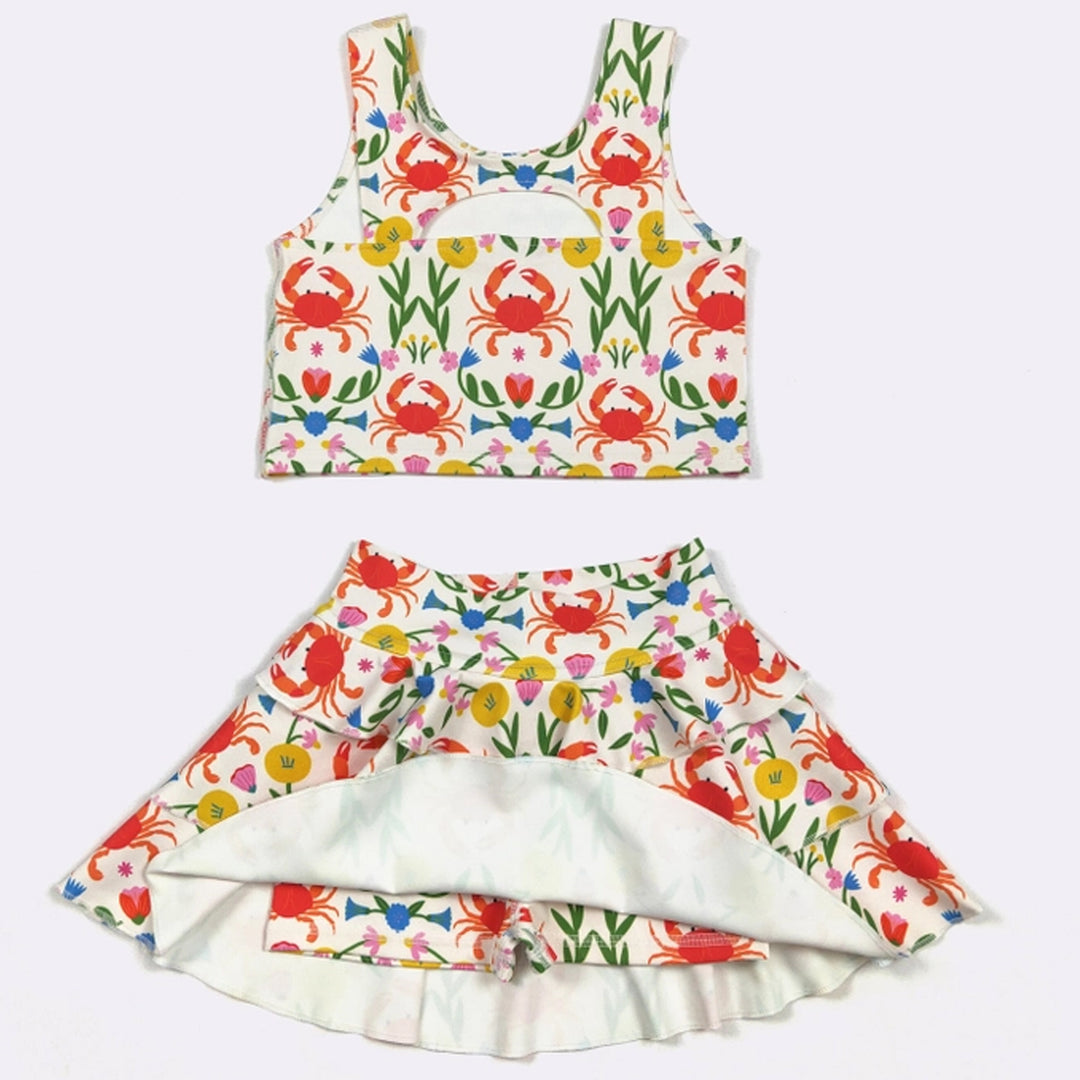 Fiesta Crab Girls Skort Set Back