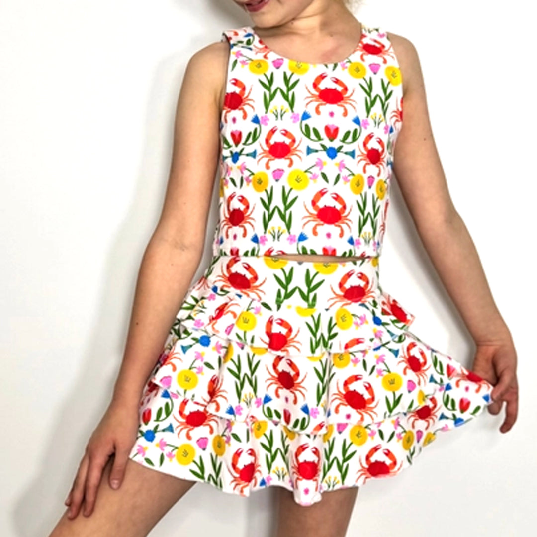 Fiesta Crab Girls Skort Set Model