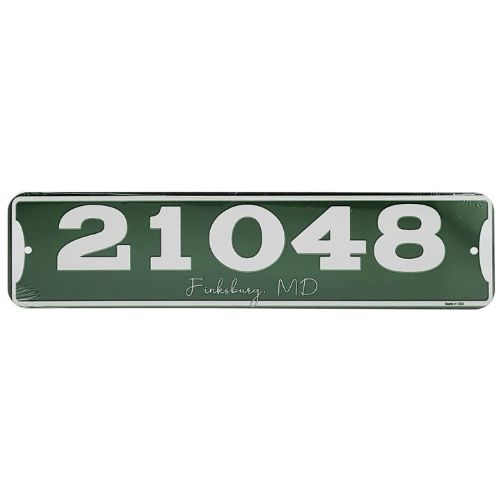 Zip Code &amp; Town Aluminum Signs - 21048 Finksburg, MD