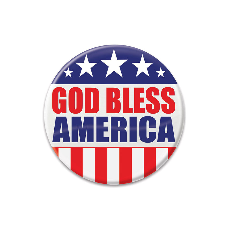 God Bless America 2 Inch Button