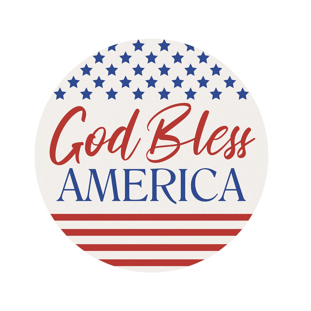 God Bless America Car Coaster