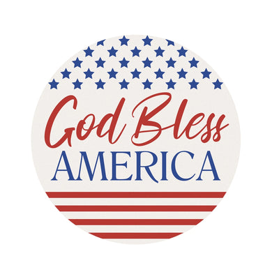 God Bless America Car Coaster