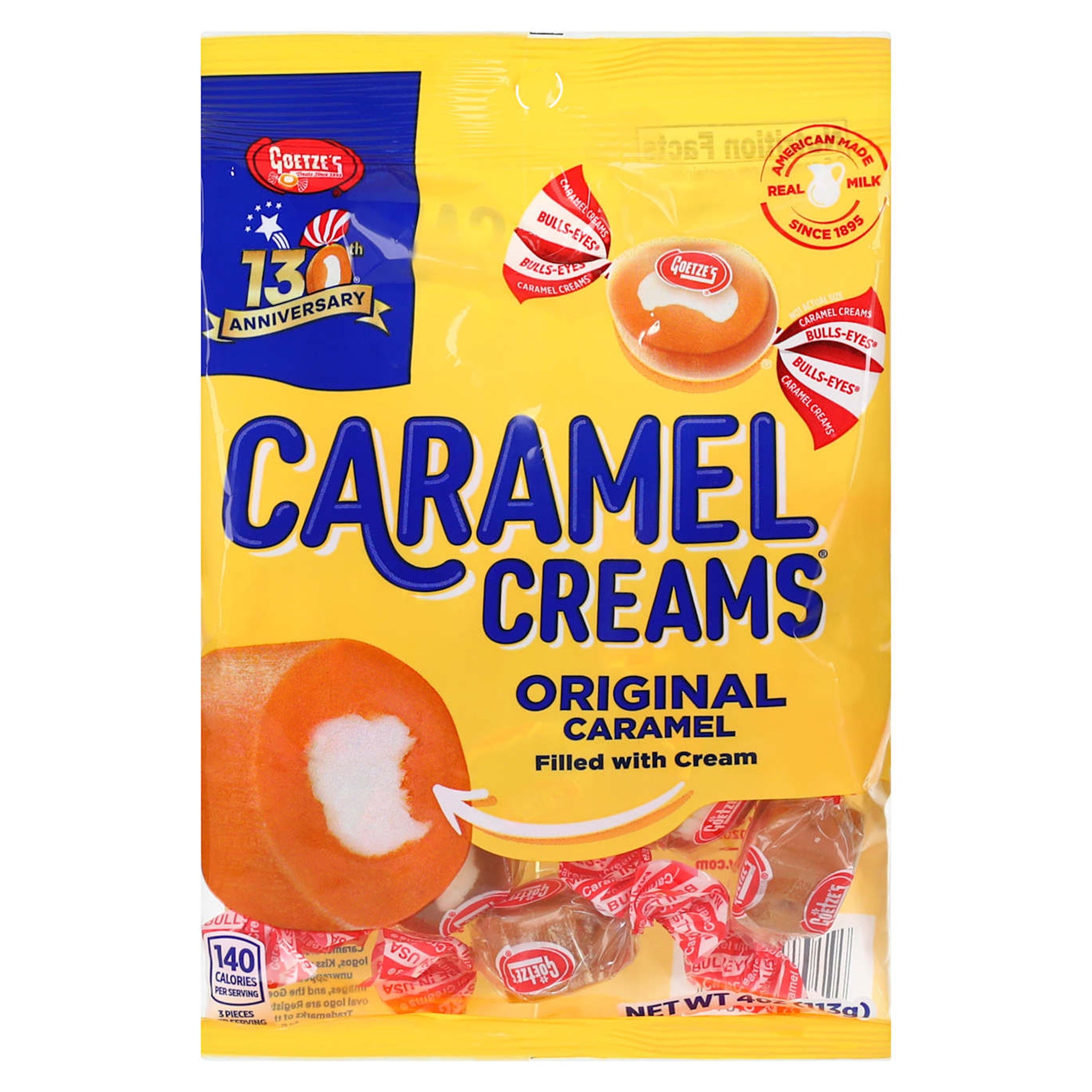 Goetze's Original Caramel Creams Candy 4oz Bag | The Maryland Store