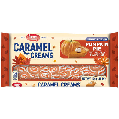 Goetze's Pumpkin Pie Caramel Creams Candy 10 ounce bag