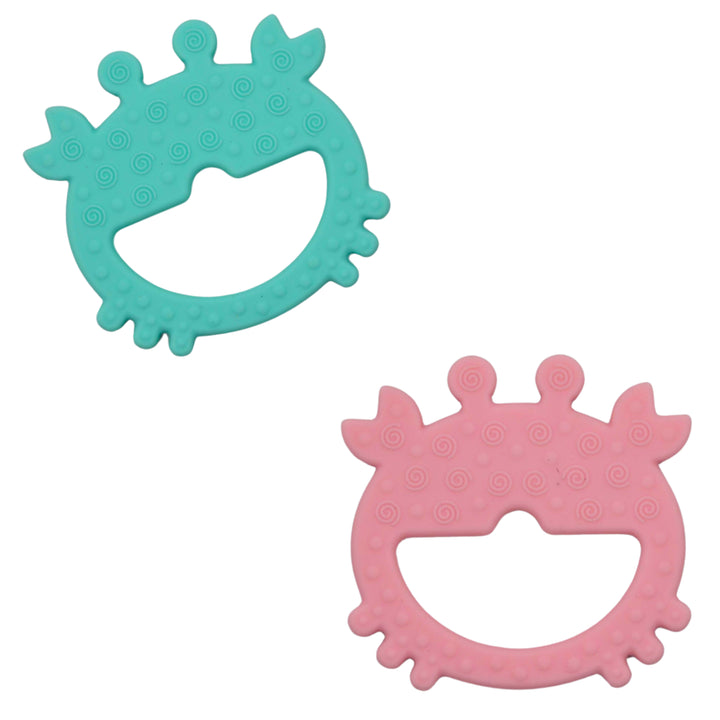 Golden Baby Crab Teether backs assorted colors