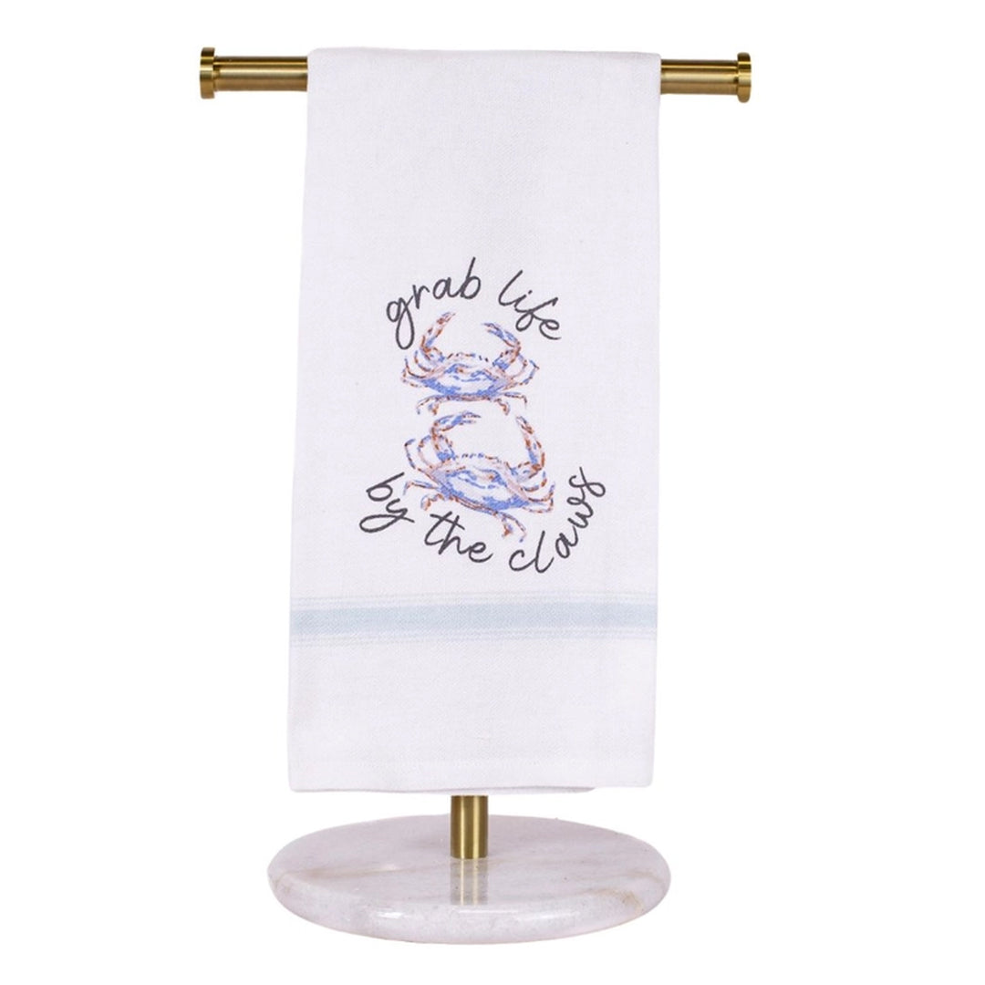 Grab Life By The Claws Crab Kitchen Towel