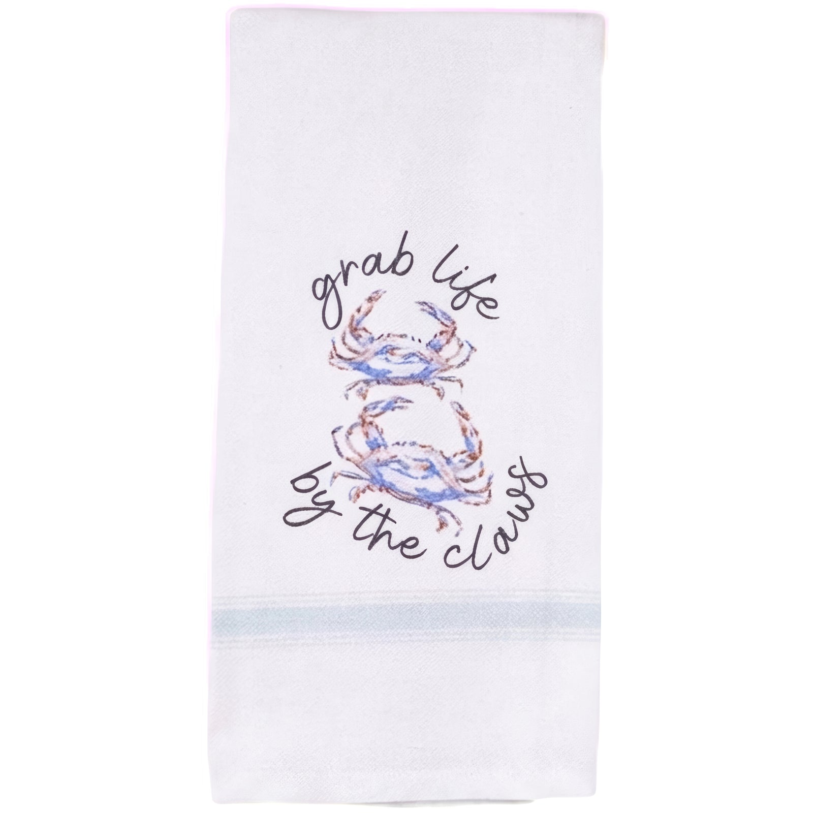 Grab Life By The Claws Crab Kitchen Towel