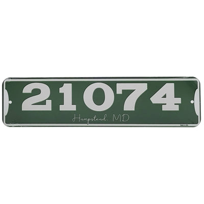 Zip Code & Town Aluminum Signs - 21074 Hampstead, MD