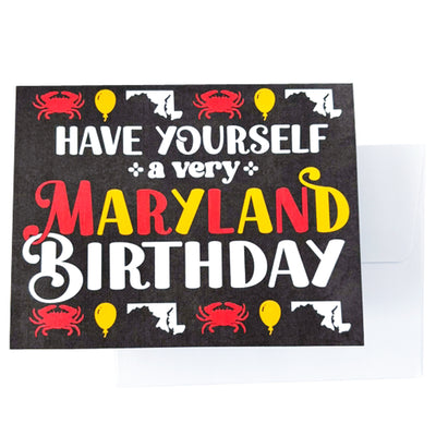 Have Yourself A Very Maryland Birthday Greeting Card