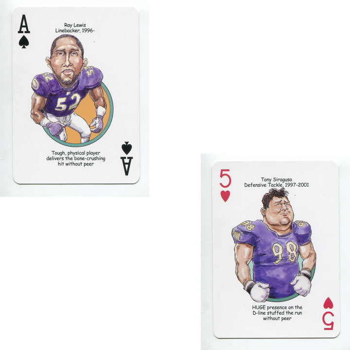 Baltimore Football Heroes Novelty Playing Cards