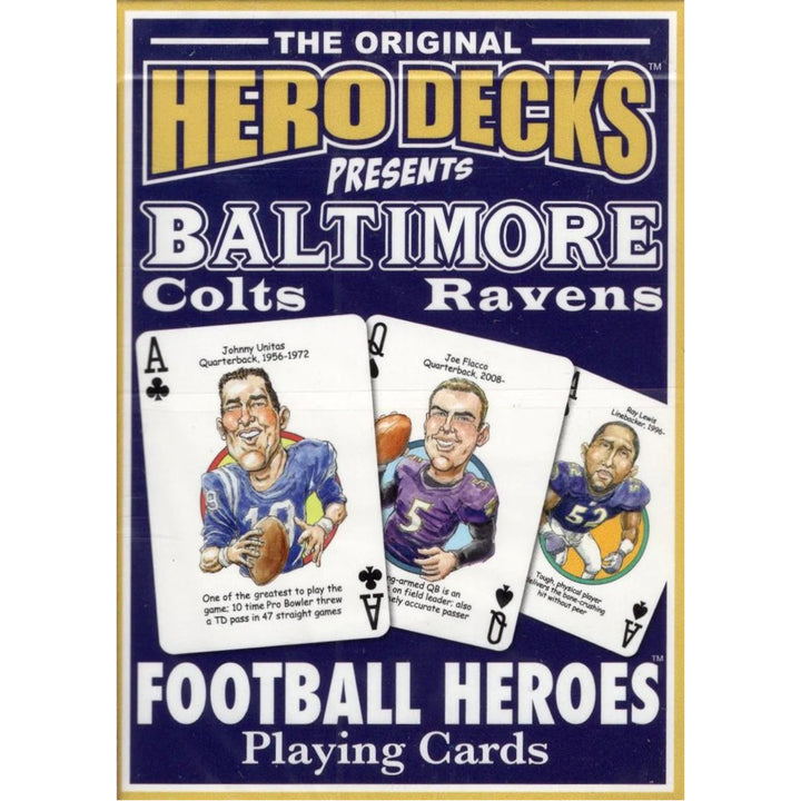 Baltimore Football Heroes Novelty Playing Cards