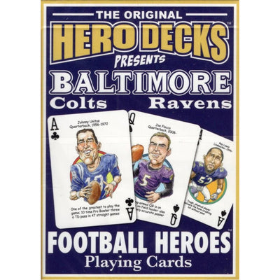 Baltimore Football Heroes Novelty Playing Cards