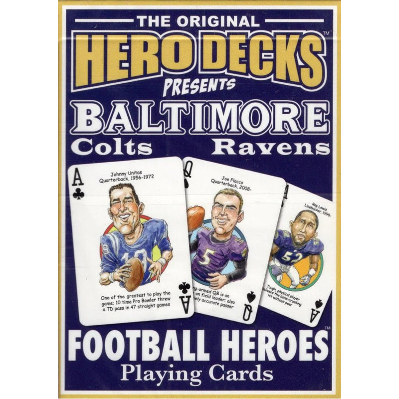 Baltimore Football Heroes Novelty Playing Cards