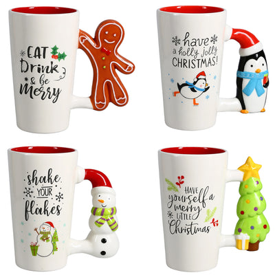 Holiday Fun Latte Mugs - Assorted Designs