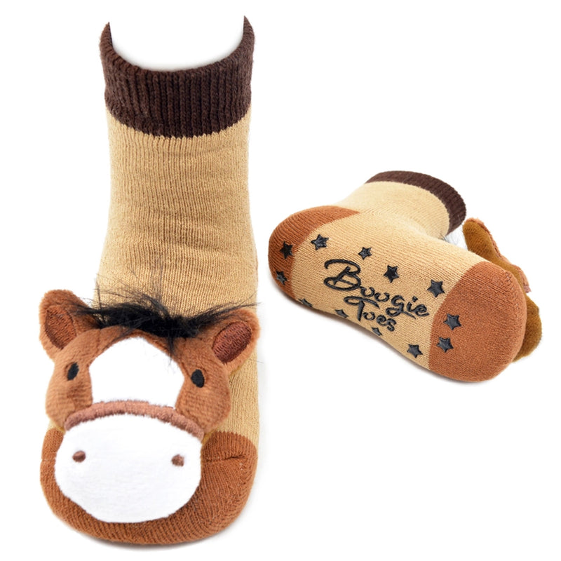 Rattle Baby Socks - Horse