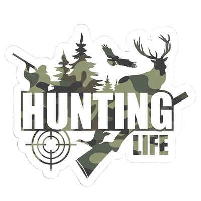Hunting Life Camo Vinyl Sticker