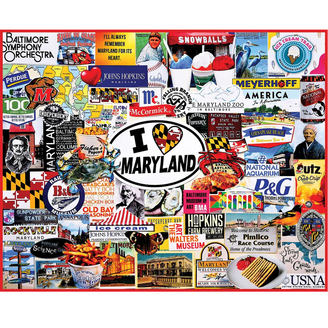 I Love Maryland 1,000 Piece Puzzle