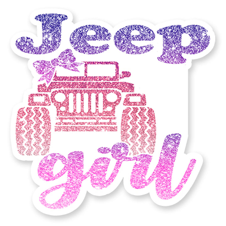Jeep Girl Die Cut Vinyl Sticker