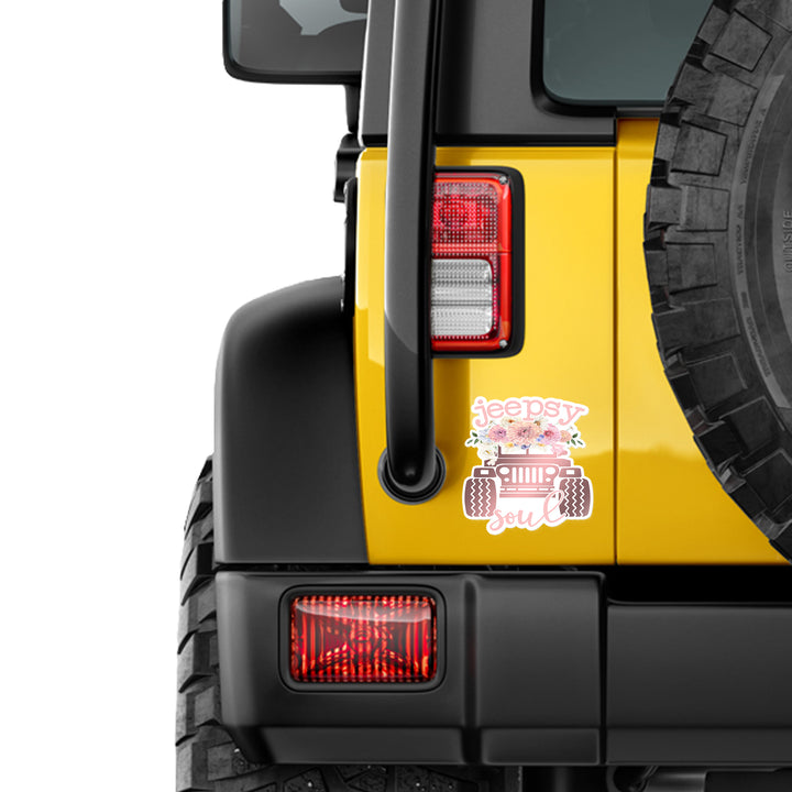 Jeepsy Soul Die Cut Vinyl Sticker Scene