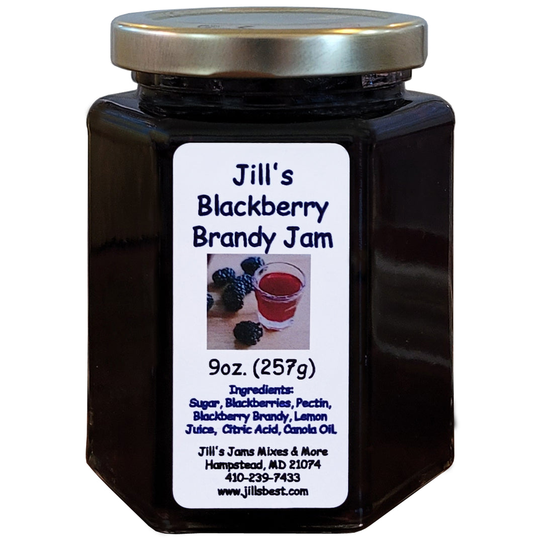 Blackberry &amp; Brandy Gourmet Jam 9oz.