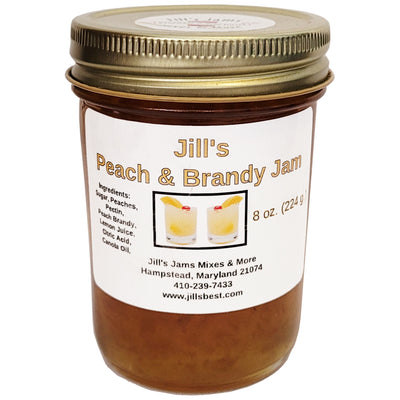 jill's peach and brandy jam
