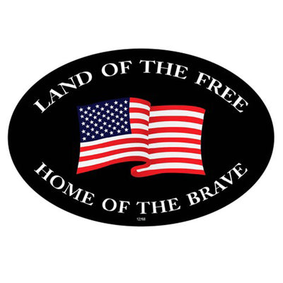 Land Of The Free American Flag Euro Magnet