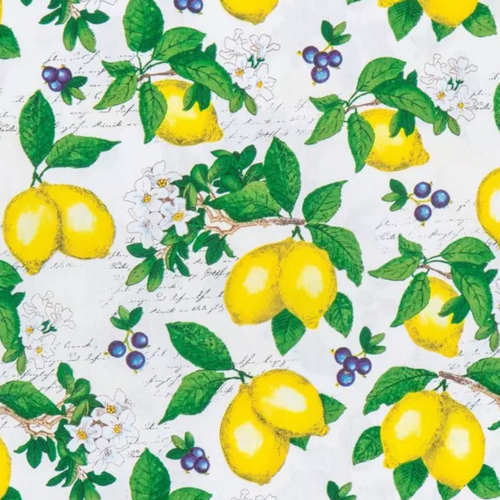 Lemons and Blueberries Microwave Bowl Cozy Potholder Fabric Sample