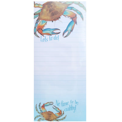 Lot's To Do Blue Crab Magnetic Notepad