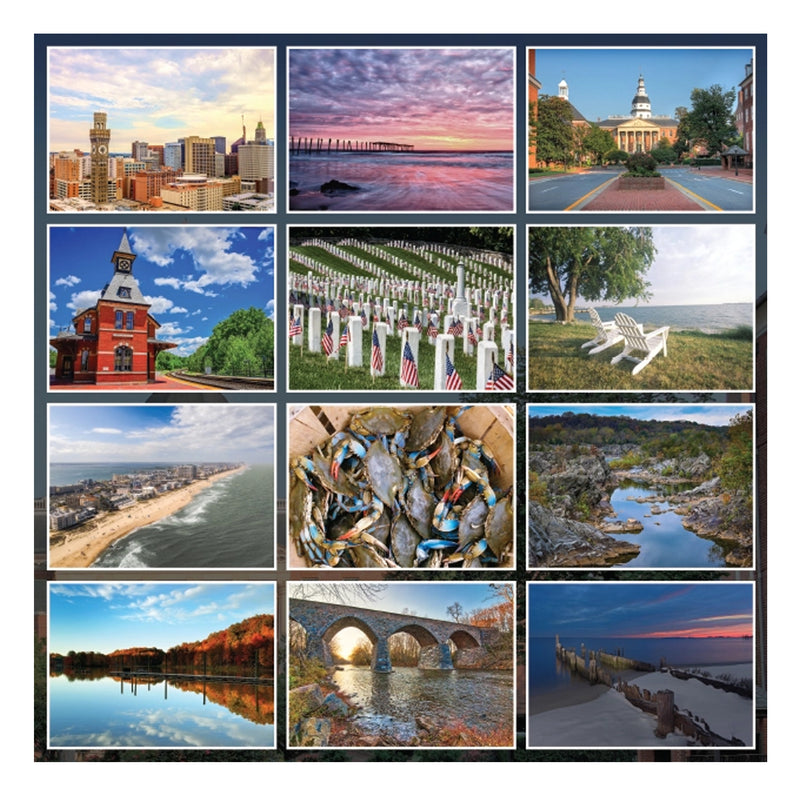 Maryland 2026 wall calendar with scenic views (inside photos)