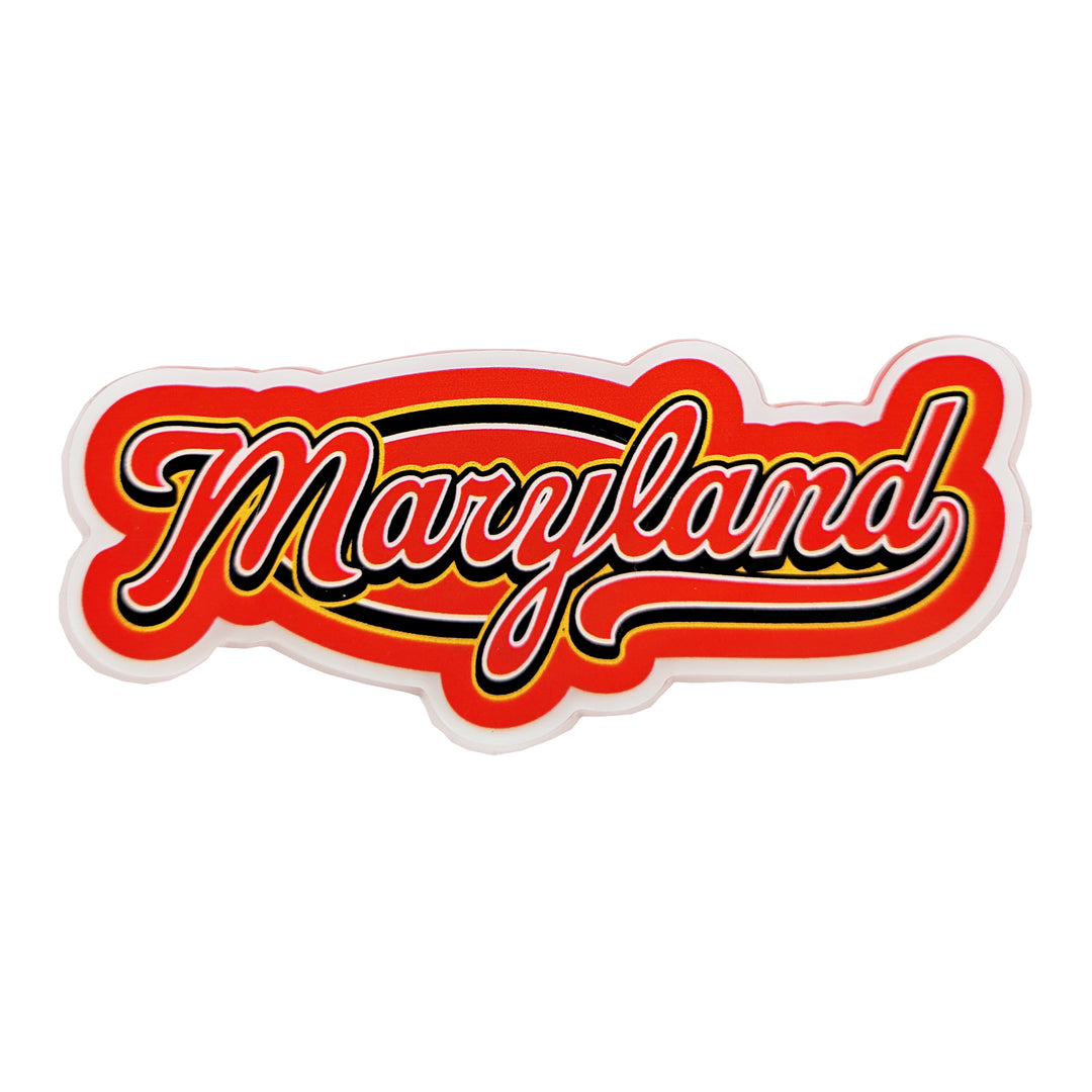 Maryland Ballpark Script Acrylic Magnet