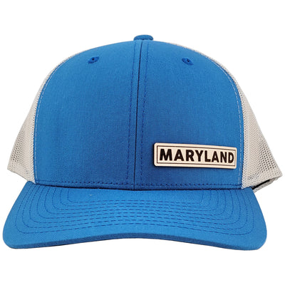 Maryland Block Leather Patch Snapback Hat