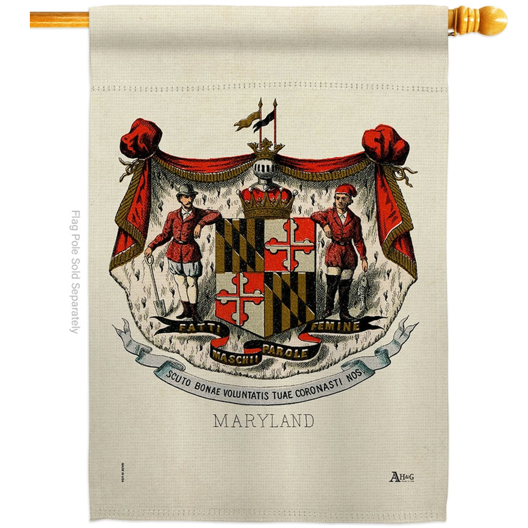 Maryland Coat Of Arms (Sleeve) Flag