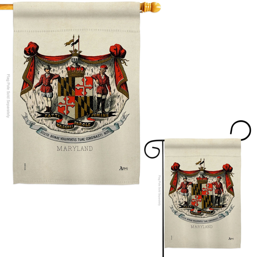 Maryland Coat Of Arms (Sleeve) Flag
