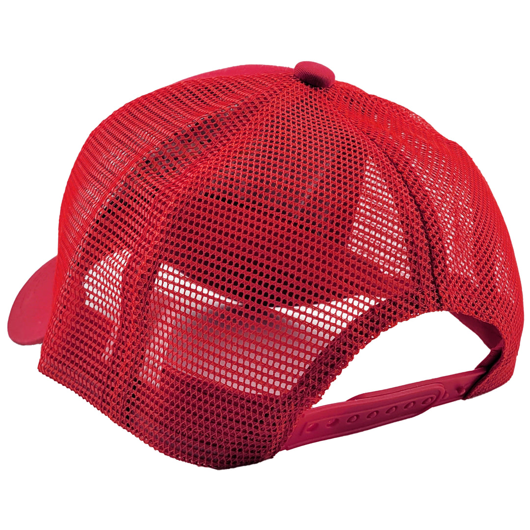 maryland crab flag mesh back hat red color back view