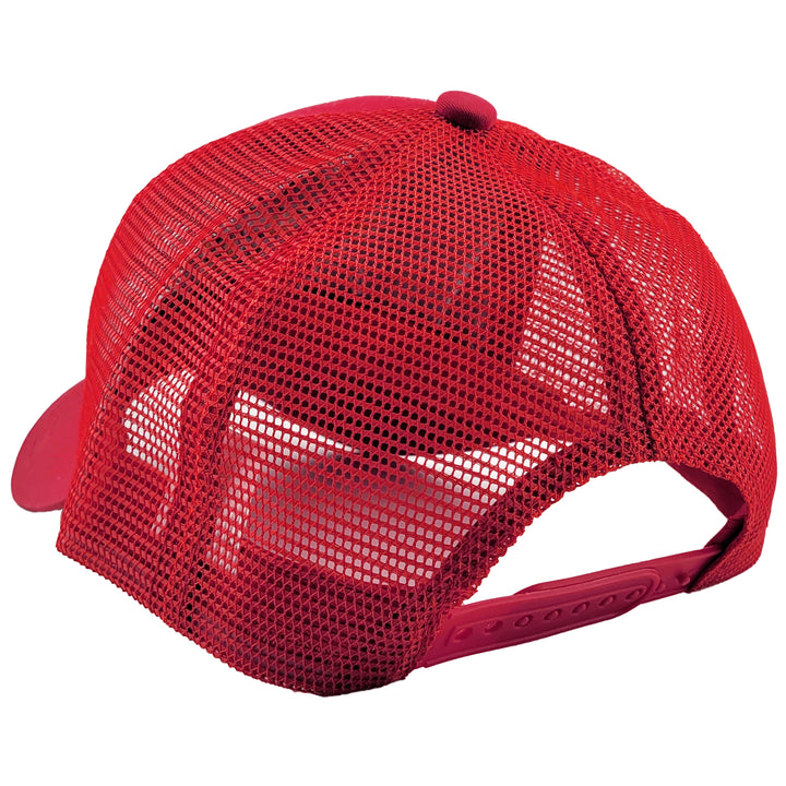 maryland crab flag mesh back hat red color back view