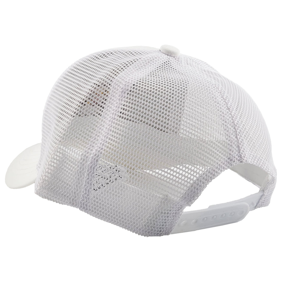 maryland crab flag mesh back hat white color back view