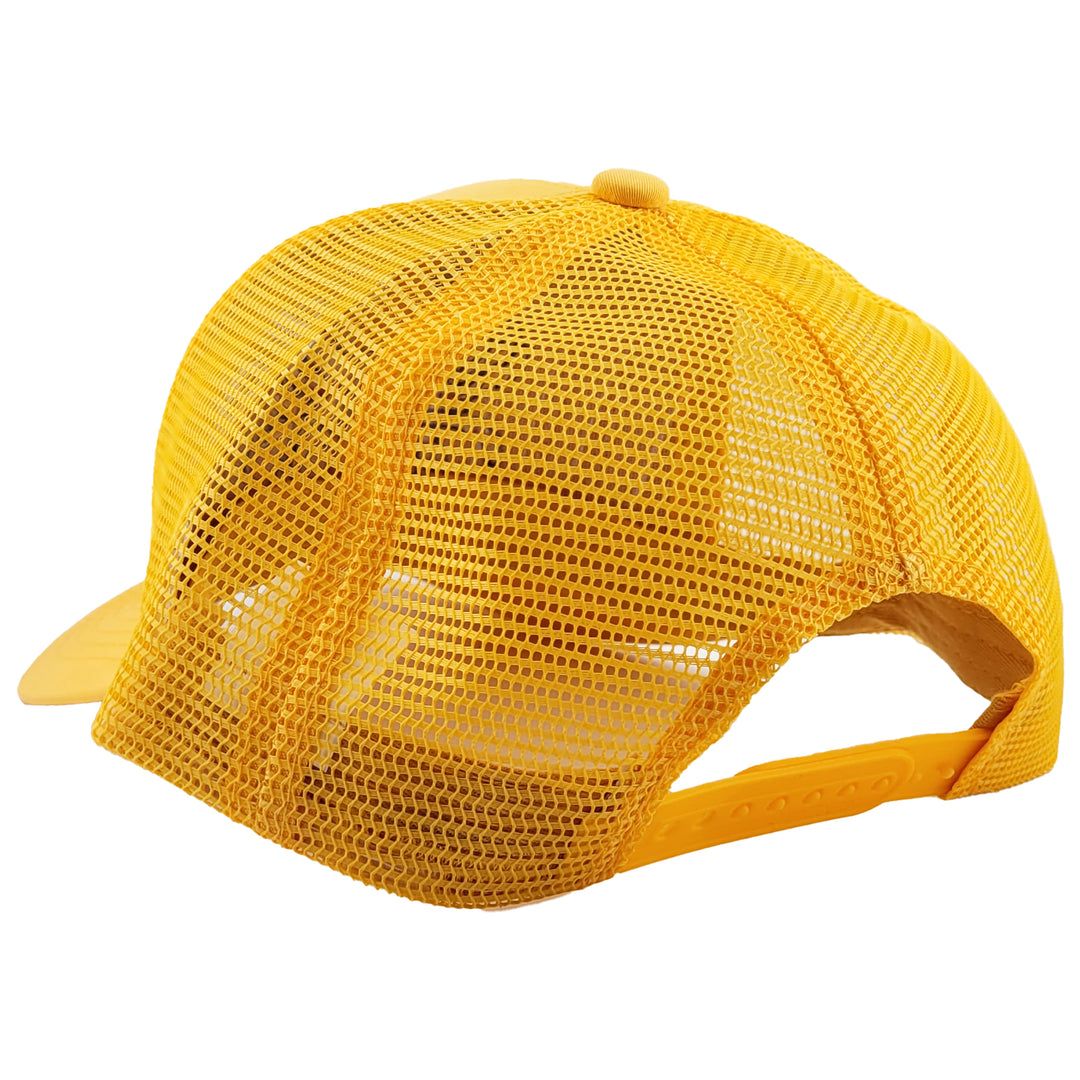 maryland crab flag mesh back hat yellow color back view