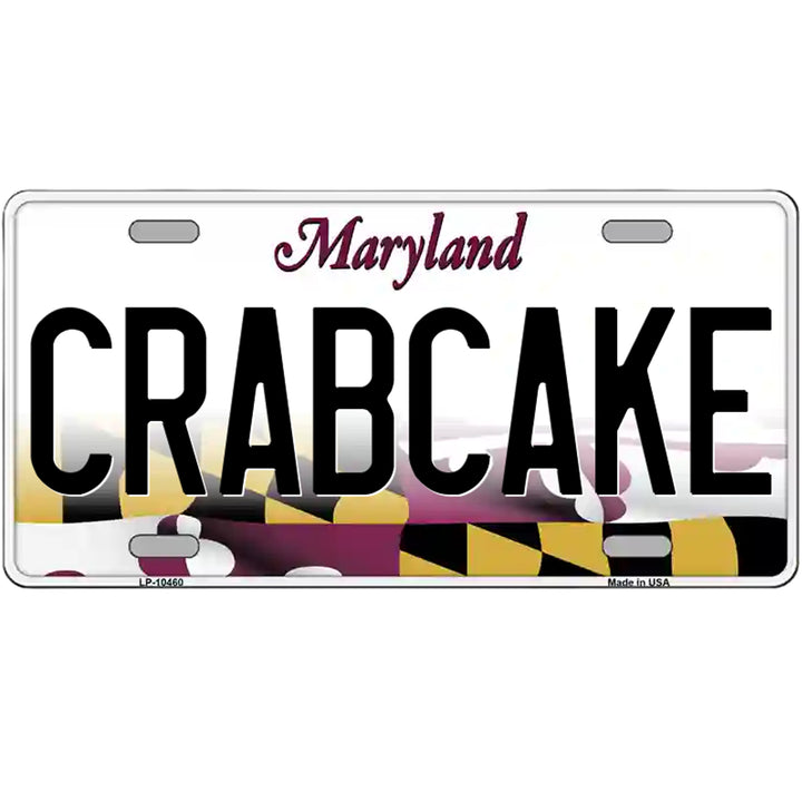 Maryland Flag Novelty License Plate - CRABCAKE