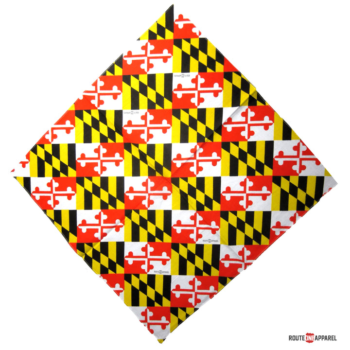 Maryland Flag Bandana Repeat Print by Route One Apparel