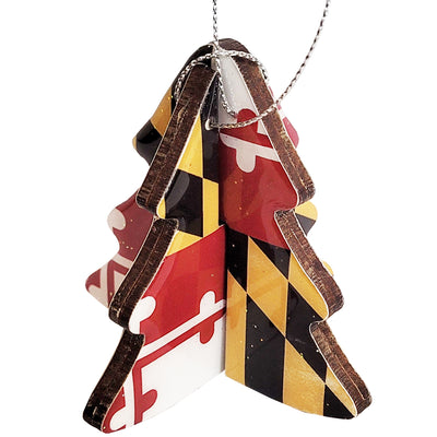 Maryland Flag 3D Tree Ornament