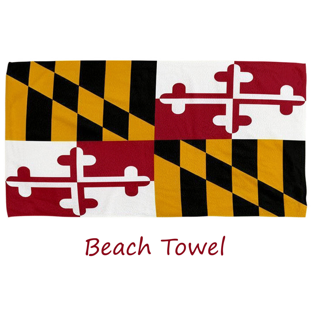 Maryland Flag Beach or Bath Towel