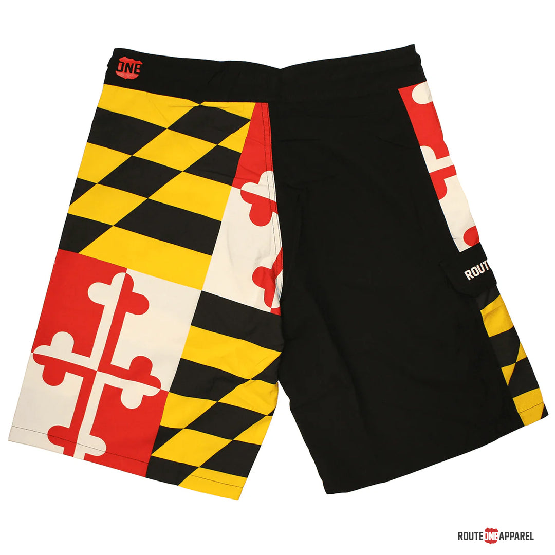 Maryland Flag Boardshorts Mens Black