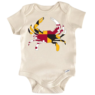 Maryland Flag Crab Baby Onesie