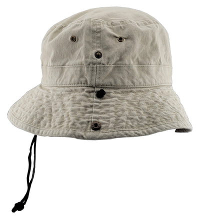 maryland flag crab bucket hat stone color side view
