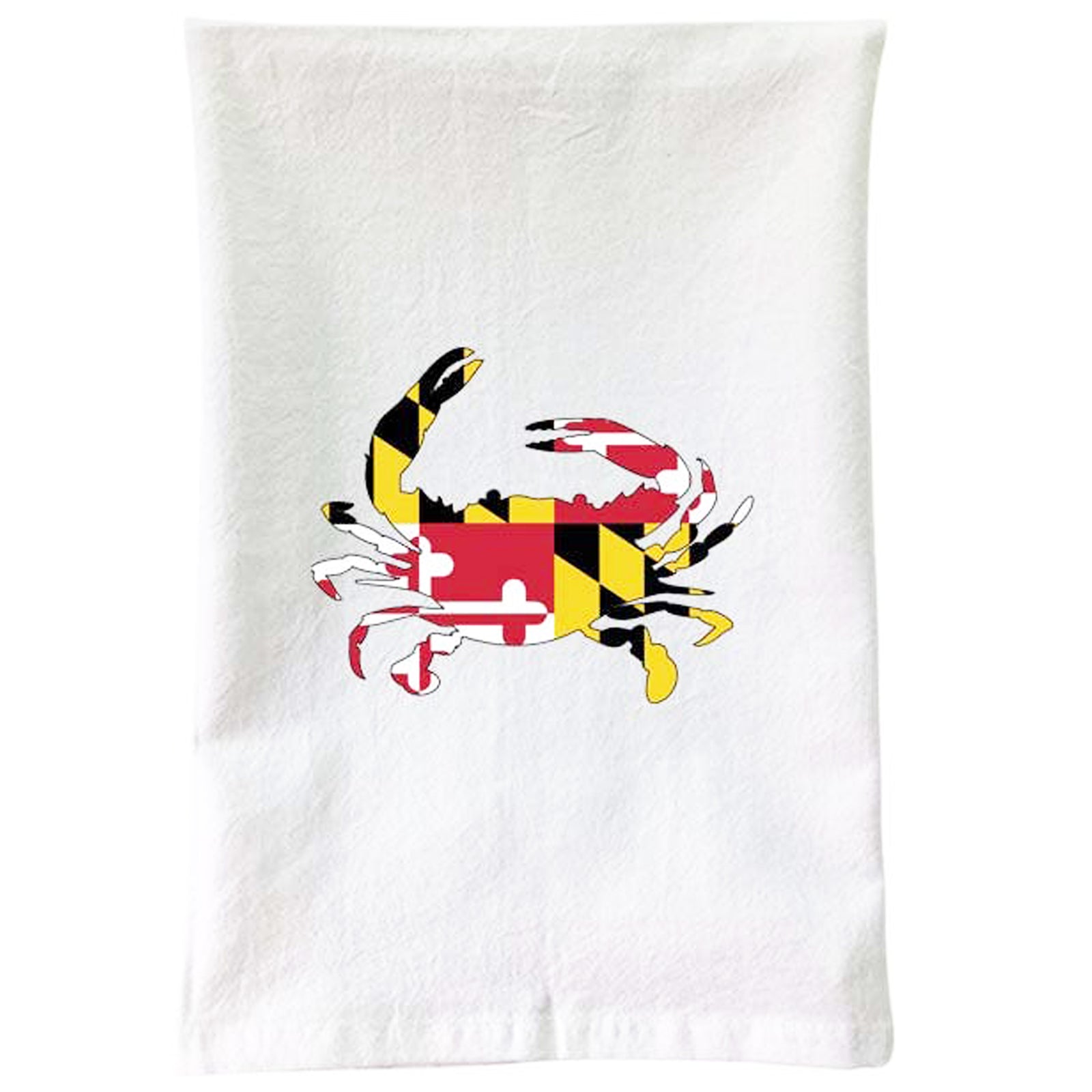 Crab Maryland Flag Kitchen Flour Sack Towel