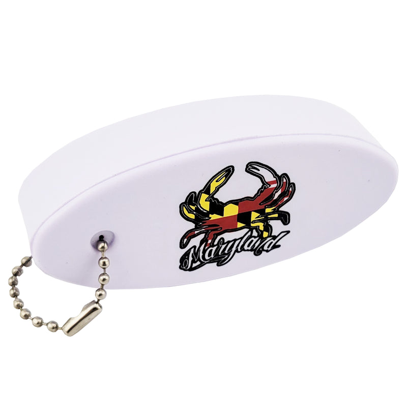 Maryland Flag Crab Foam Boat Key Ring